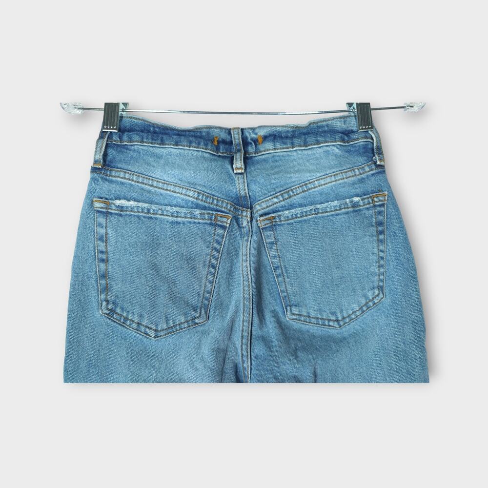 Womens WE THE FREE Distress Light Wash Jeans Button Fly Size 25 - Picture 8 of 8